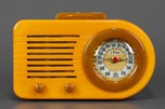 Warm Yellow + Onyx Green FADA Model 1000 &rsquo;Bullet&rsquo; Catalin Radio